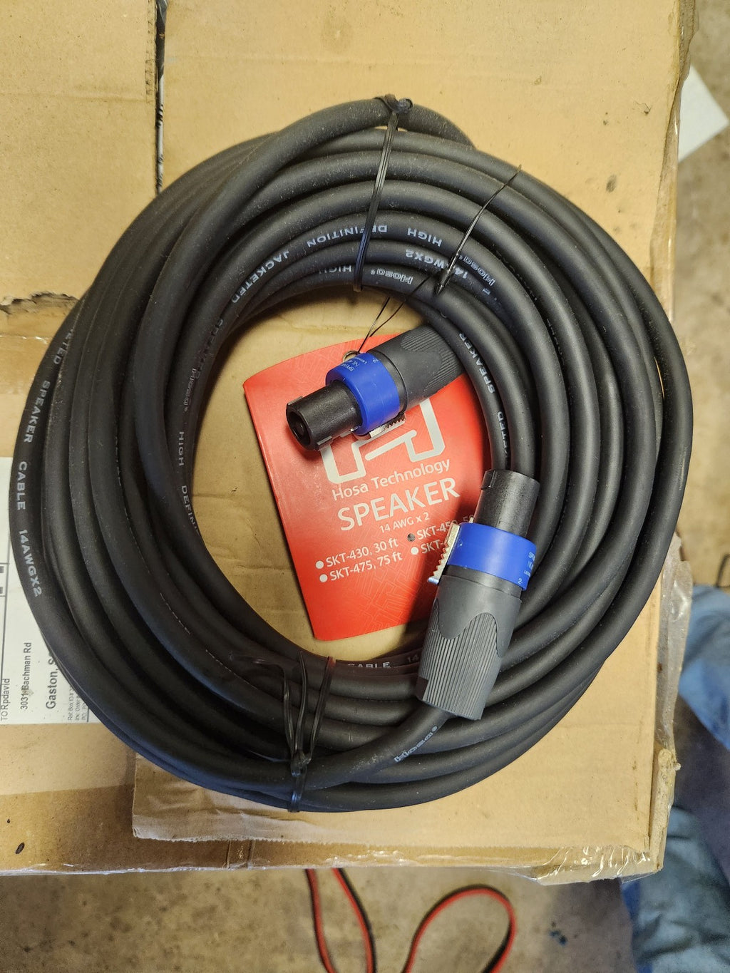 Hosa - SKT-450 - Speakon to Speakon Speaker Cable 14 Gauge - 50 ft.