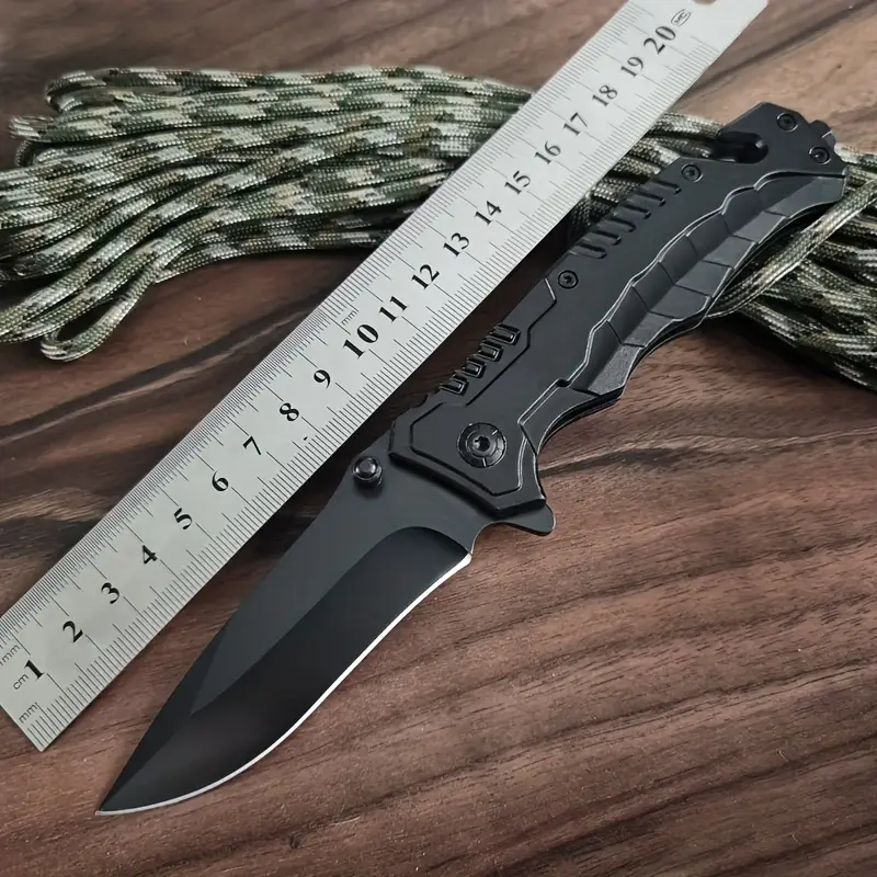 Ultimate Survival Pocket Knife | Stainless Steel Blade with Serrated Edge & Glass Breaker